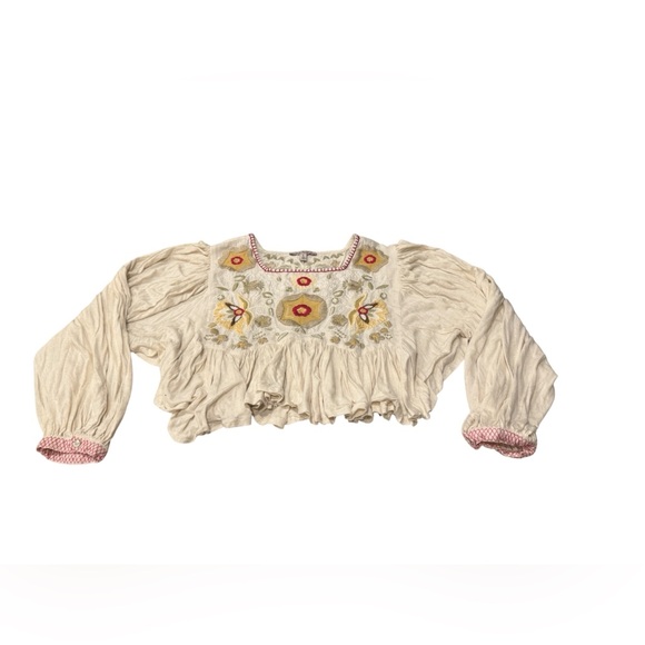 Free People Claudine Embroidered Blouse - Picture 5 of 9